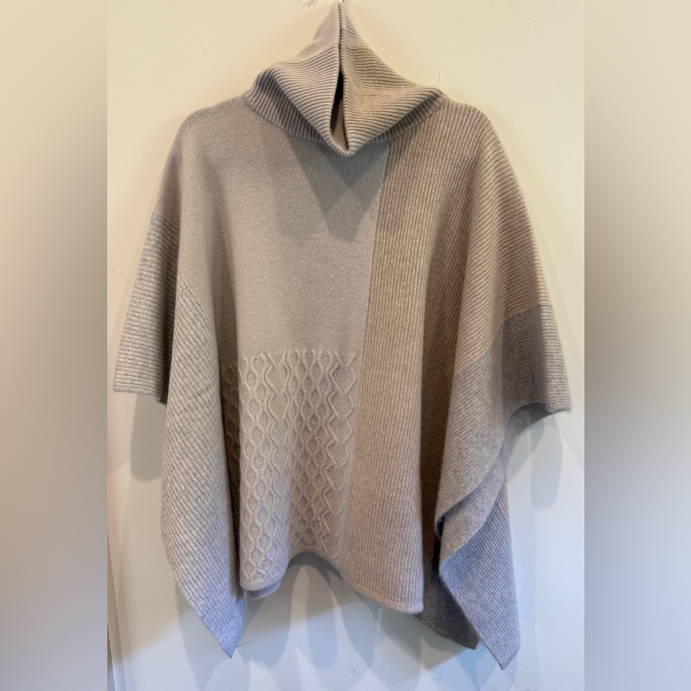 TSE Cashmere Sweater Poncho, S/M